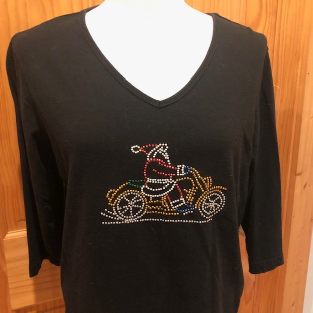 Collections - Santa on a Motorcycle Tee